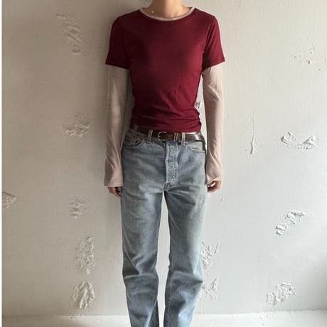 COOME "SHEER LAYERED TOP"