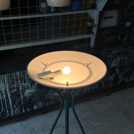 USED IRON FRAME CERAMIC FLOOR LAMP