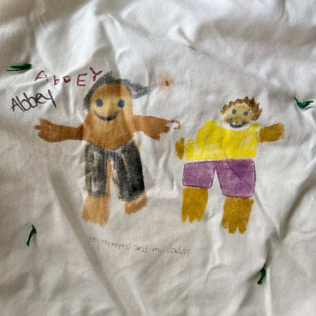 VINTAGE CHILD'S HAND-DRAWN BLANKET