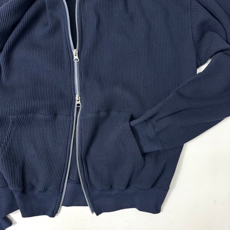 COOME "WAFFLE ZIP UP HOODIE"