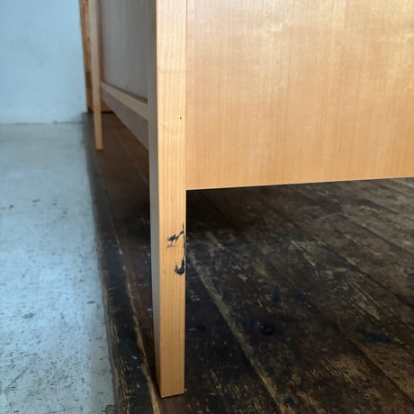 JAPAN USED  "KOSUGA / PERDUE" WOODEN & GLASS SIDE BOARD