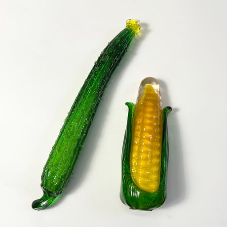 USED GLASS SUMMER VEGETABLES