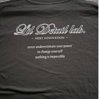 Lil Detail Lab. 【ブラック×シルバー】コットン100％ Tシャツ