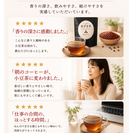 くつろぎの小豆茶　毎月お届け