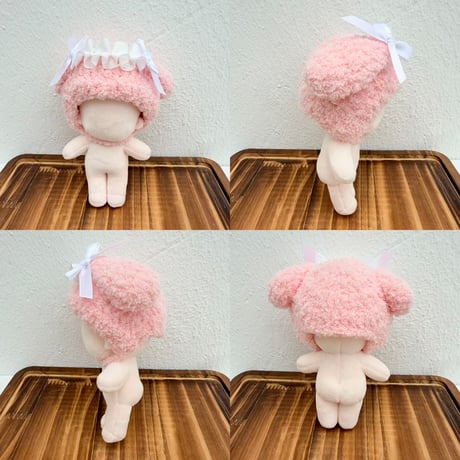 10cmぬい用 もこもこなりきり帽子 全5種｜ぬい服・ぬいぐるみ用ヘッドドレス