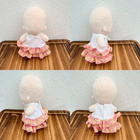 【スウィートバブル】2段フリル キャミワンピース ｜10cm〜15cm ぬい服
