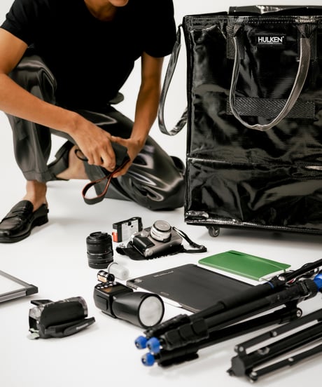 HULKEN BAG BLACK ハルケン ローリングトート バッグ