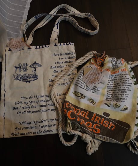 【26aw】vintage cross totobag & knapsack