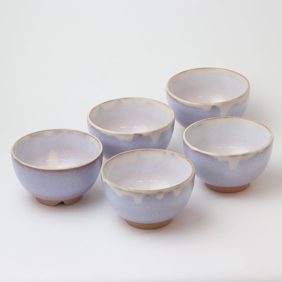 萩むらさき汲み出し揃（化粧箱）｜萩焼窯元 萩陶苑 椿秀窯 ギフト