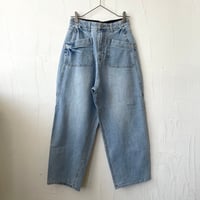 11.5oz denim patch pocket pants / bleach