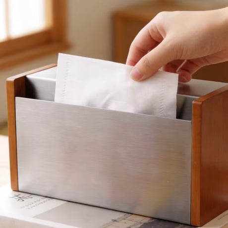 「生活感を出さない。」スタイリッシュなティッシュケース