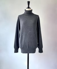 anana　前後2WAYデザイン ハイネックニット（チャコールグレー）［再販］