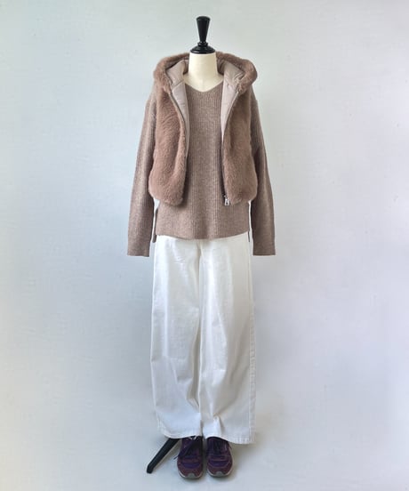 Neo Anemos　デニム ワイドパンツ（ホワイト）