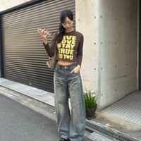 LOVE ロゴ長袖トップス