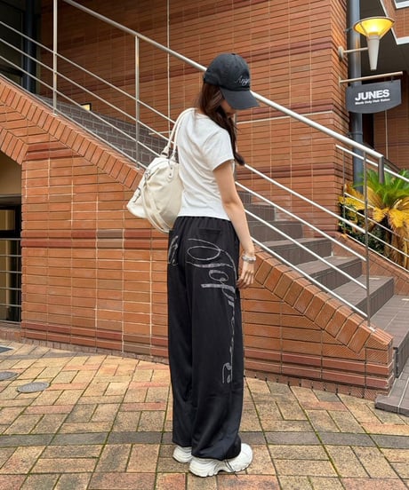 ラインストーン　スウェットパンツ