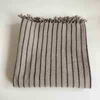 Khadi  cotton  cloth   (Black/baige ) 75 × 180