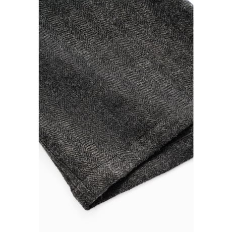MAATEE&SONS EASY PANTS "LINENCASH SOFT TWEED HERINGBONE"