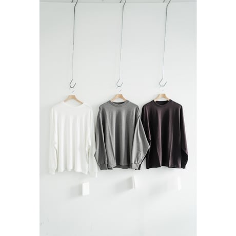 nonnotte "Hard Twist Balance Jersey" C/N Oversized Tapered  Long Sleeve