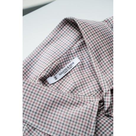 MAATEE&SONS OVER SHIRTS "SILK RAYON CHECK"