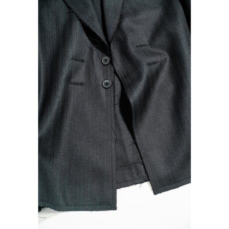 LEA BOBERG Ex. R.P.L. BLAZER - DARK NAVY TWIST HERRINGBOONE