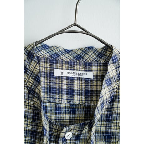MAATEE&SONS 紐SHIRTS "SILK RAYON CHECK"