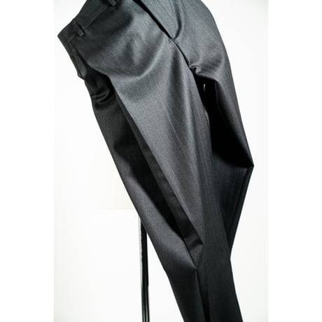 LEA BOBERG Ex. DP TROUSERS - DARK NAVY TWIST HERRINGBOONE