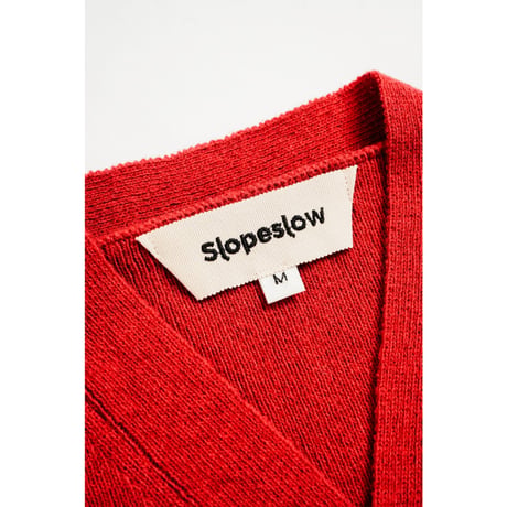 Slopeslow "HARD TWISTED SHETLAND WOOL" CROSS V NECK SWEATER