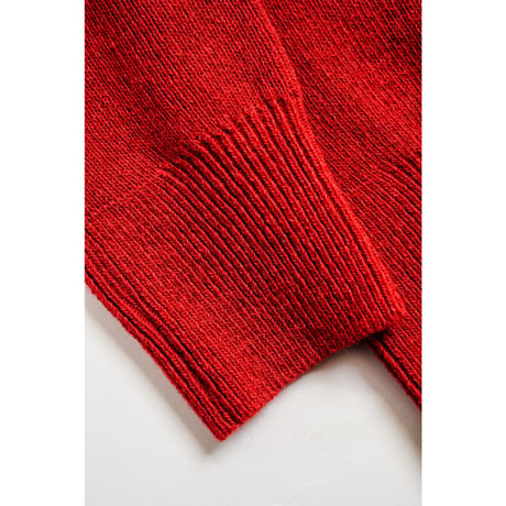 Slopeslow "HARD TWISTED SHETLAND WOOL" CROSS V NECK SWEATER