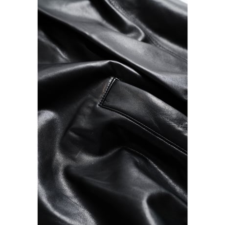 MAATEE&SONS SHEEP LEATHER HOODED BLOUSON