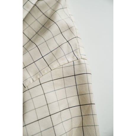 MAATEE&SONS SHORT POINT SHIRTS "tattersall"