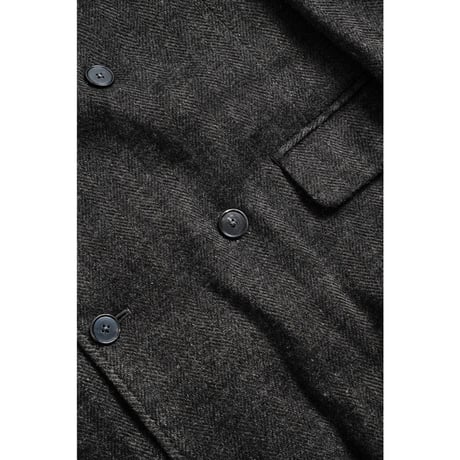 MAATEE&SONS DOUBLE GATHER JK "LINENCASH SOFT TWEED HERINGBONE"