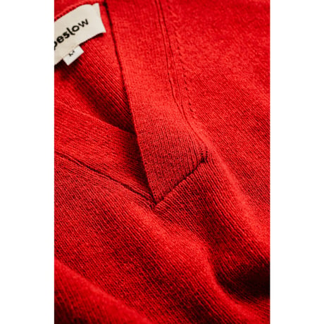 Slopeslow "HARD TWISTED SHETLAND WOOL" CROSS V NECK SWEATER