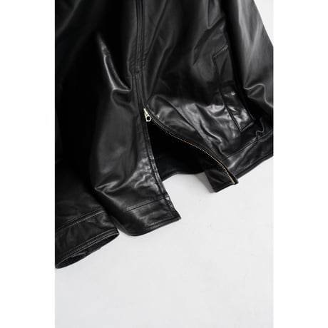 MAATEE&SONS SHEEP LEATHER HOODED BLOUSON