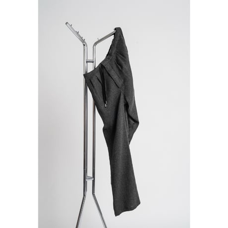 MAATEE&SONS EASY PANTS "LINENCASH SOFT TWEED HERINGBONE"