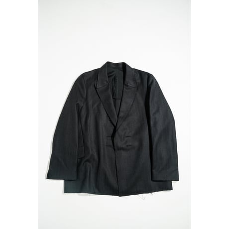 LEA BOBERG Ex. R.P.L. BLAZER - DARK NAVY TWIST HERRINGBOONE