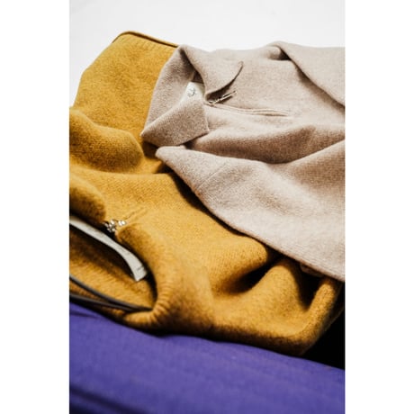 Olde H&Daughter WOOL/CASHMERE HALF ZIP P/O