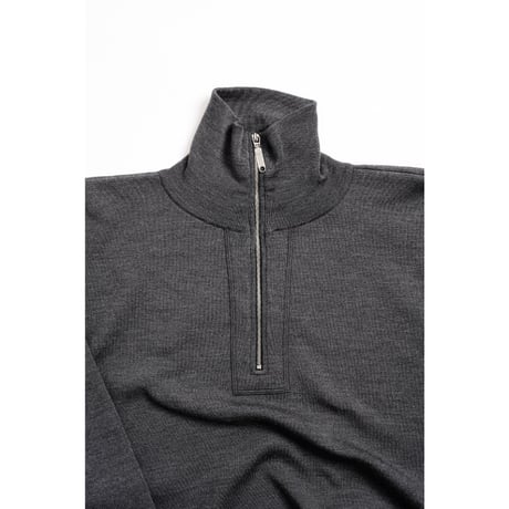 Olde H&Daughter  "WOOL KNIT TRACK" HALF ZIP