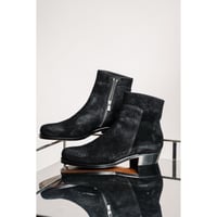 Post Production Ex. Side Zip Boots "Horse Reverse"