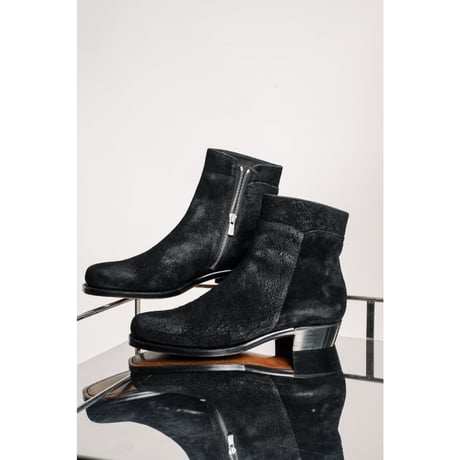 Post Production Ex. Side Zip Boots "Horse Reverse"