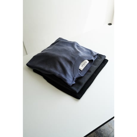Olde H & Daughter SILK PLAIN STITCH CREW NECK P/O
