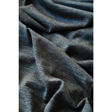 nonnotte "Super140' Washable Wool Jersey" C/N Oversized Tapered Long Sleeve