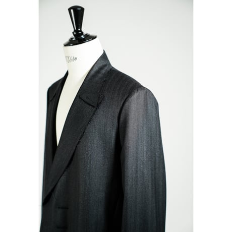 LEA BOBERG Ex. R.P.L. BLAZER - DARK NAVY TWIST HERRINGBOONE