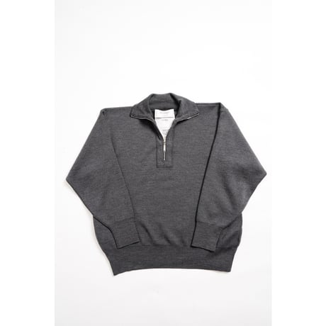 Olde H&Daughter  "WOOL KNIT TRACK" HALF ZIP