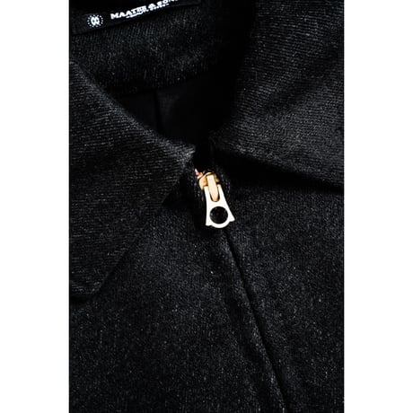 MAATEE&SONS SHORT BLOUSON "BLACK CHAMBRAY"