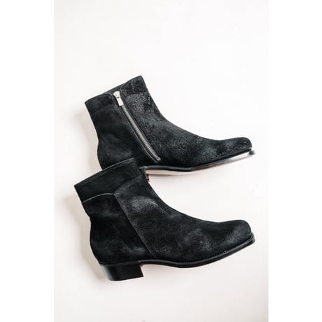 Post Production Ex. Side Zip Boots "Horse Reverse"