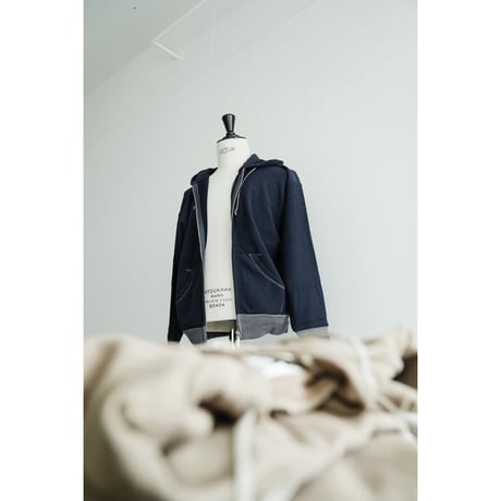YE OLDE & NEW MAN TERRYBACK JERSEY HOODED FULL ZIP TOP