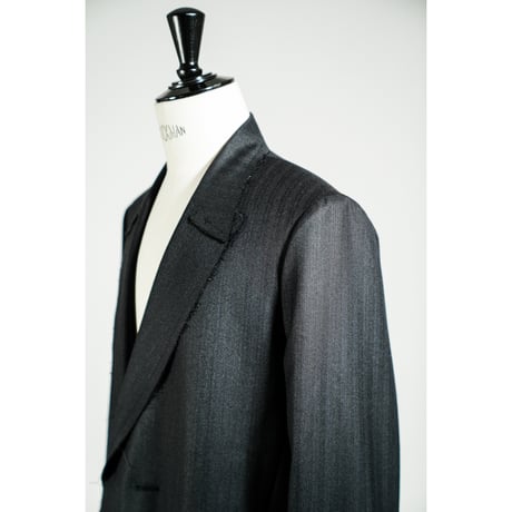 LEA BOBERG Ex. R.P.L. BLAZER - DARK NAVY TWIST HERRINGBOONE