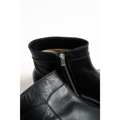 Post Production Side Zip Boots "Horse Wax"