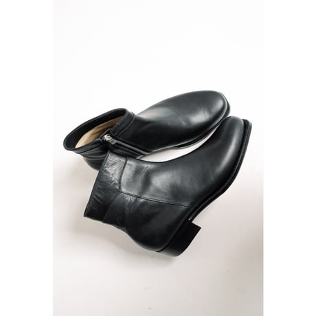 Post Production Side Zip Boots "Horse Wax"