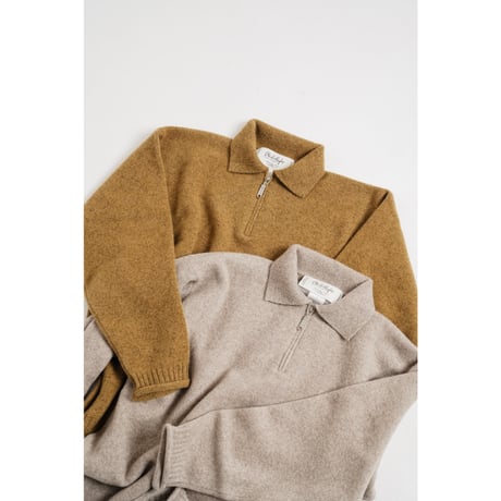 Olde H&Daughter WOOL/CASHMERE HALF ZIP P/O
